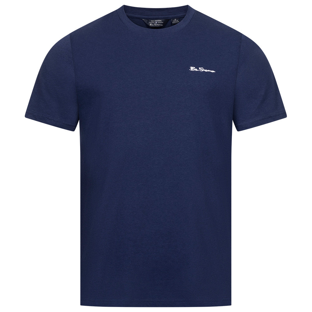 BEN SHERMAN Small Logo Herren T-Shirt 0076266-TWILIGHTDENIM