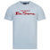 BEN SHERMAN Flocked Logo Herren T-Shirt 0076268N-ICEBLUE – S