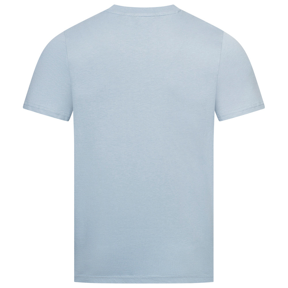 BEN SHERMAN Flocked Logo Herren T-Shirt 0076268N-ICEBLUE