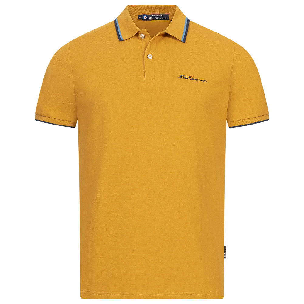 BEN SHERMAN Twin Tipped Herren Polo-Shirt 0076270NR-GOLD