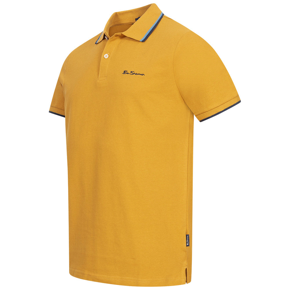 BEN SHERMAN Twin Tipped Herren Polo-Shirt 0076270NR-GOLD