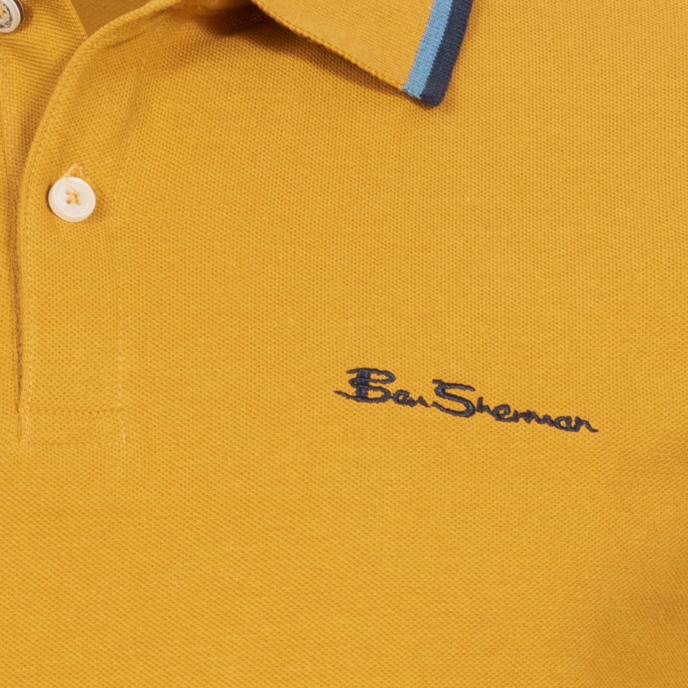 BEN SHERMAN Twin Tipped Herren Polo-Shirt 0076270NR-GOLD