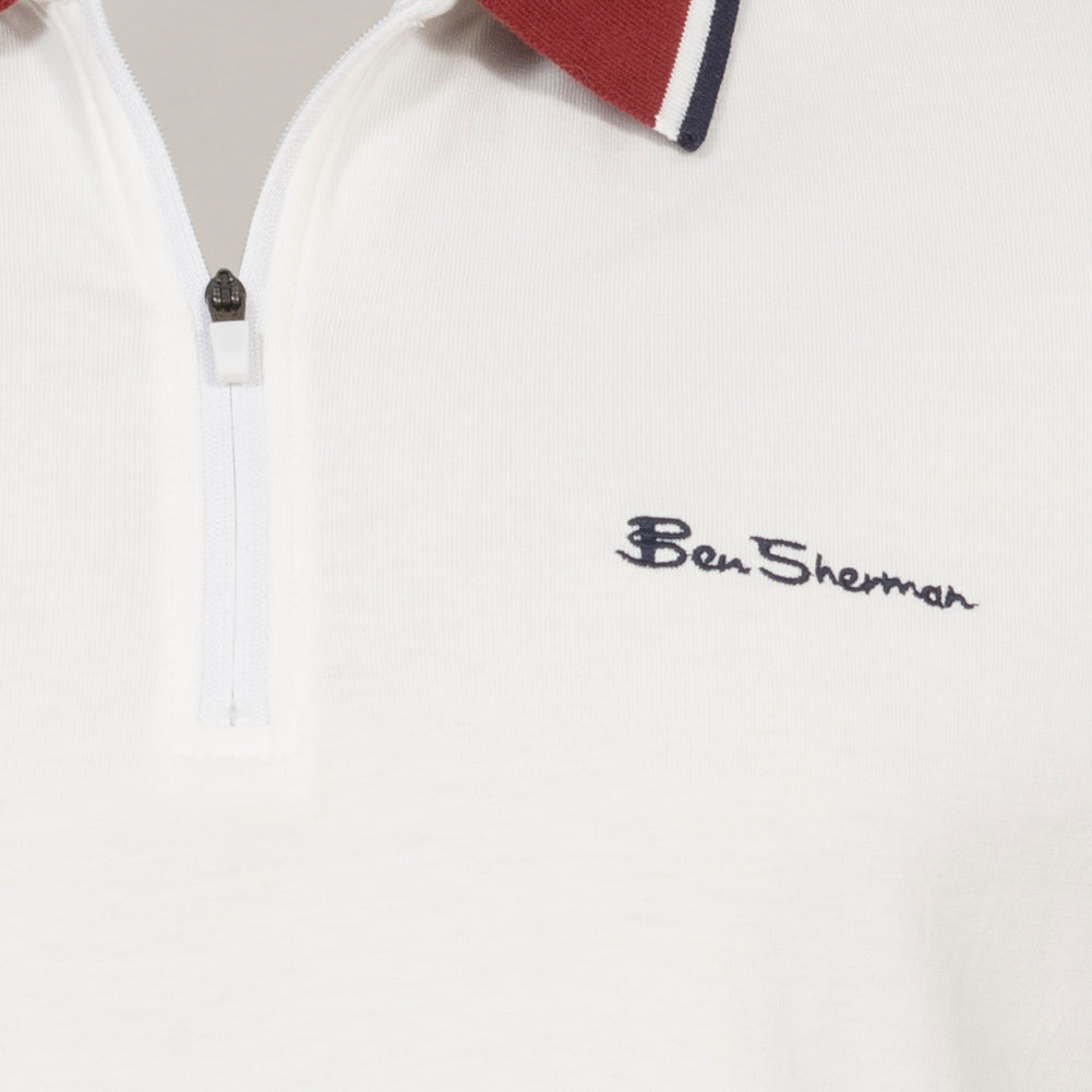 BEN SHERMAN Classic Herren Polo-Shirt 0076371-SNOWWHITE