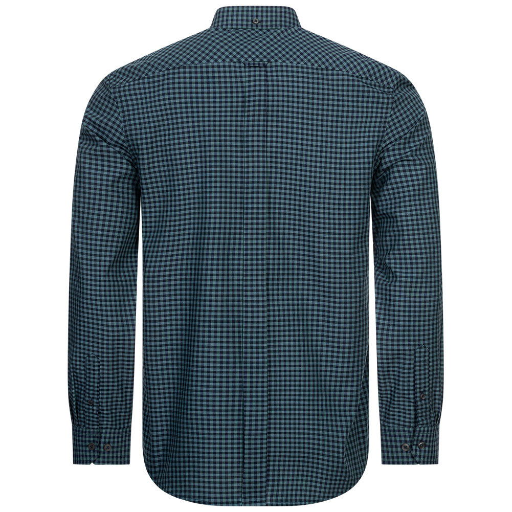 BEN SHERMAN Oxford Herren Langarm Hemd 0077858-DARKEMERALD