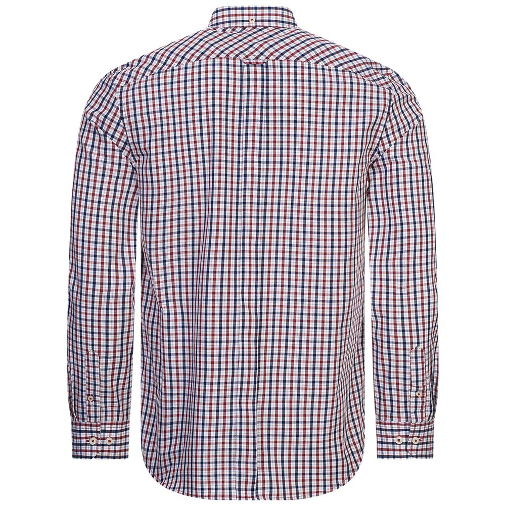 BEN SHERMAN House Check Herren Langarm Hemd 0077861-RED