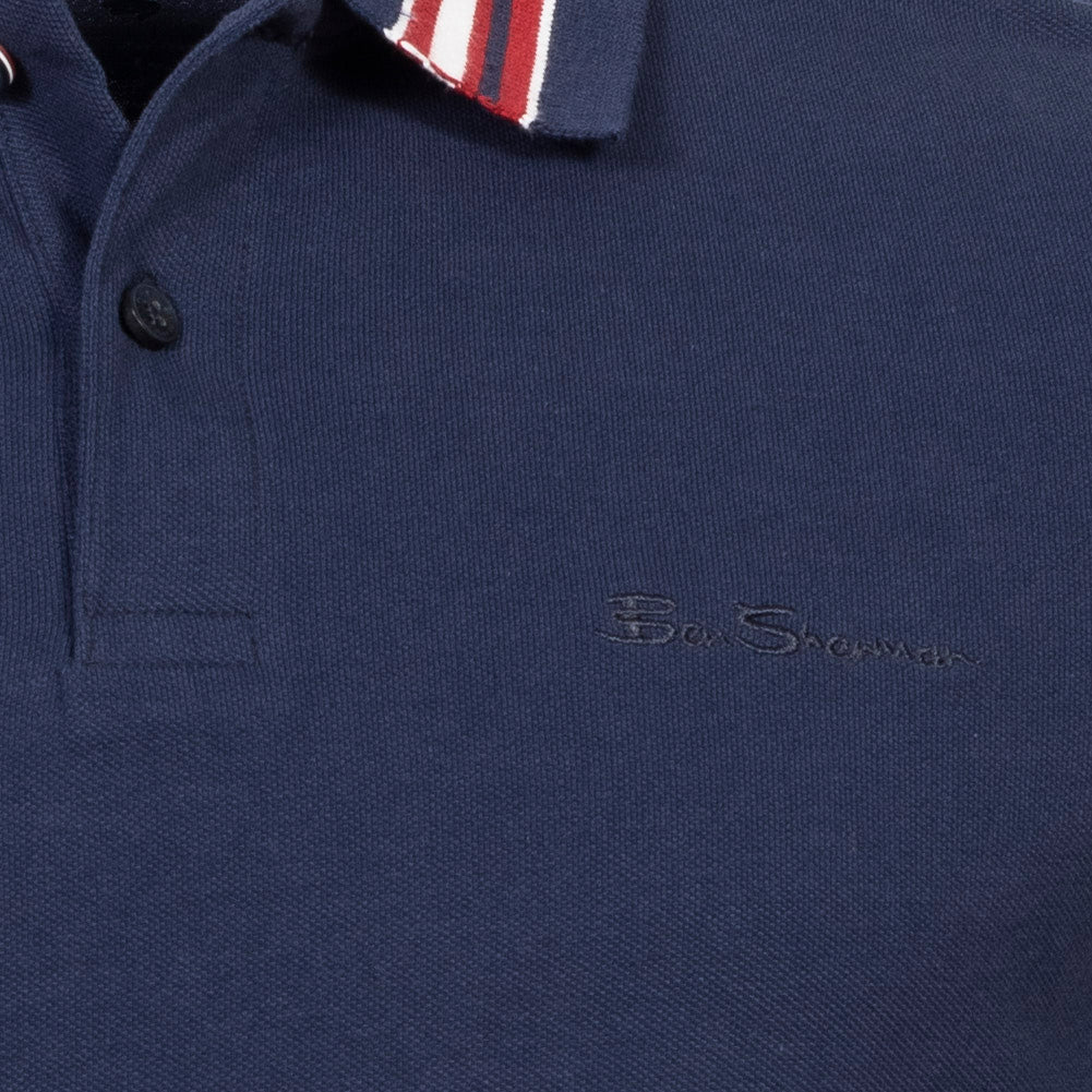BEN SHERMAN House Collar Herren Polo-Shirt 0078169NR-DARKNAVY