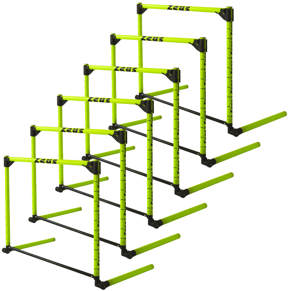 Zeus  Ostacoli per gli allenamenti regolabile altezza 10-60 cm Set da 6