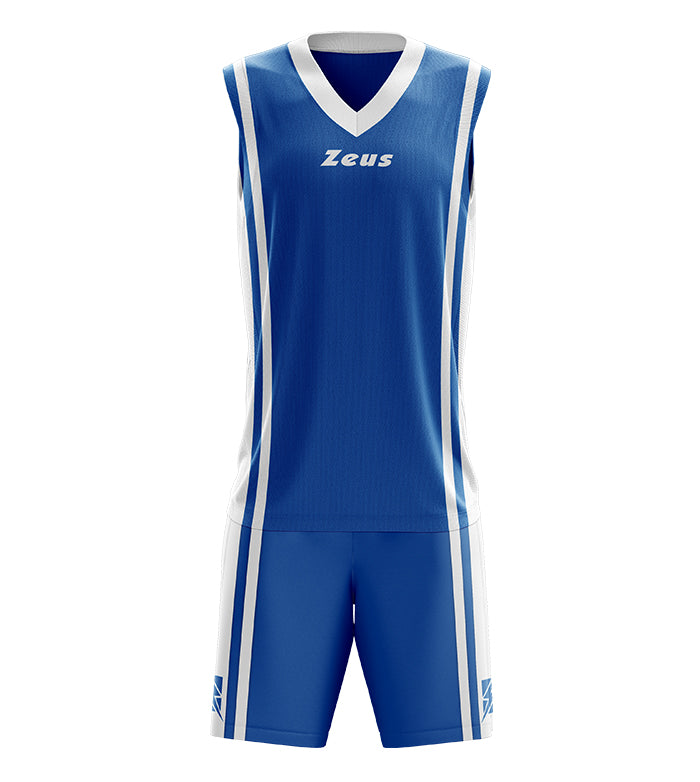 Zeus Kit Bozo Basketball Trikot + Shorts 2-tlg. royal/bianco