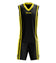 Zeus Kit Bozo Basketball Trikot + Shorts 2-tlg. Nero/giallo – 3XS