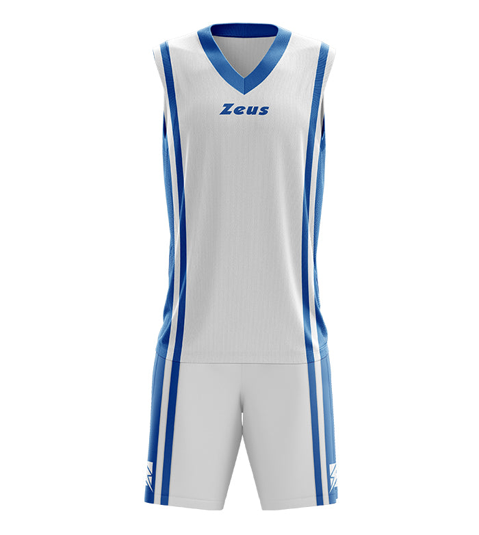 Zeus Kit Bozo Basketball Trikot + Shorts 2-tlg. bianco/royal