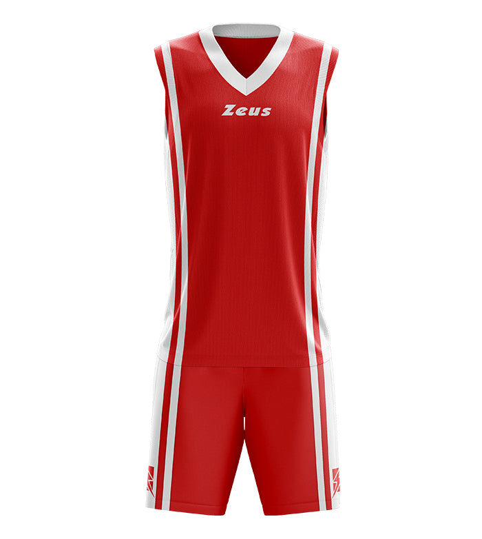 Zeus Kit Bozo Basketball Trikot + Shorts 2-tlg. rosso/bianco