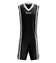 Zeus Kit Bozo Basketball Trikot + Shorts 2-tlg. nero/bianco – 3XS