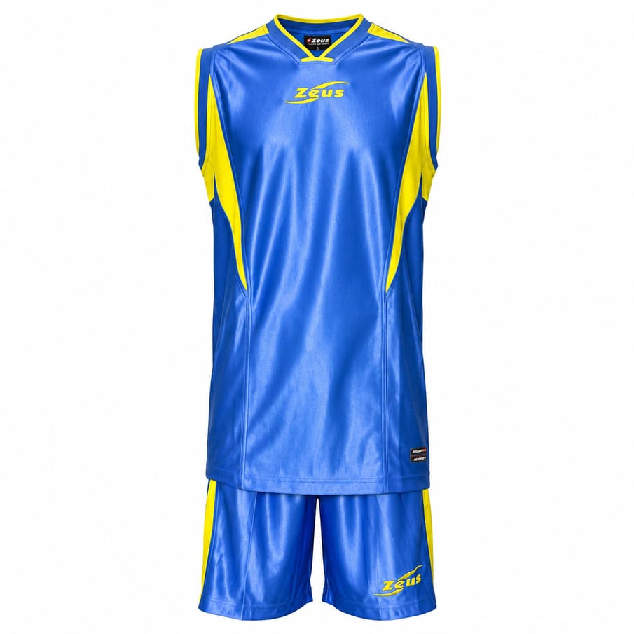 Zeus Kit Sante Basketball Trikot + Shorts royal/giallo