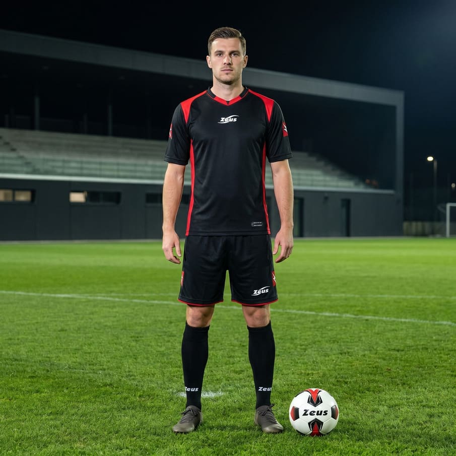 Zeus Kit Tomaz Trikot-Set 2-teilig nero/rosso