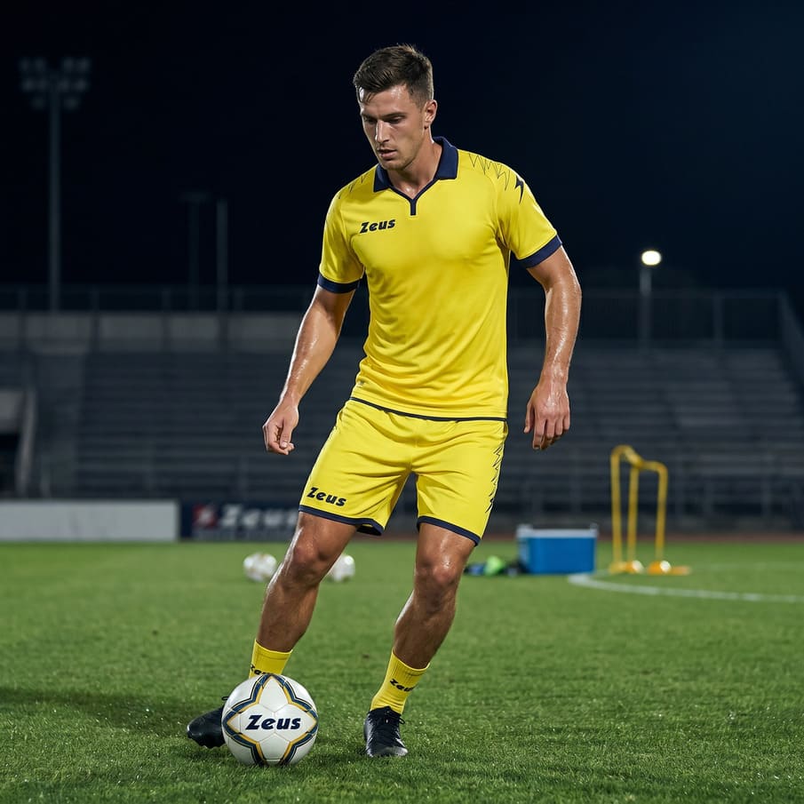 Zeus Kit Scorpion Trikot + Shorts Set giallo/blu