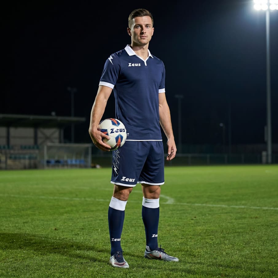 Zeus Kit Scorpion Trikot + Shorts Set blu/bianco