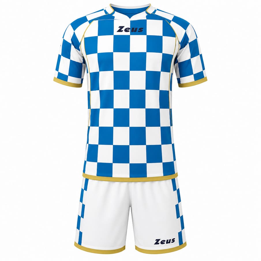 Zeus Kit Kroazia Herren Trikot-Set 2-teilig bianco/royal