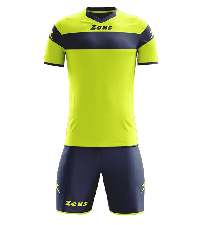 Zeus Kit Apollo Trikot-Set + Shorts 2-teilig giallo fluo/blu