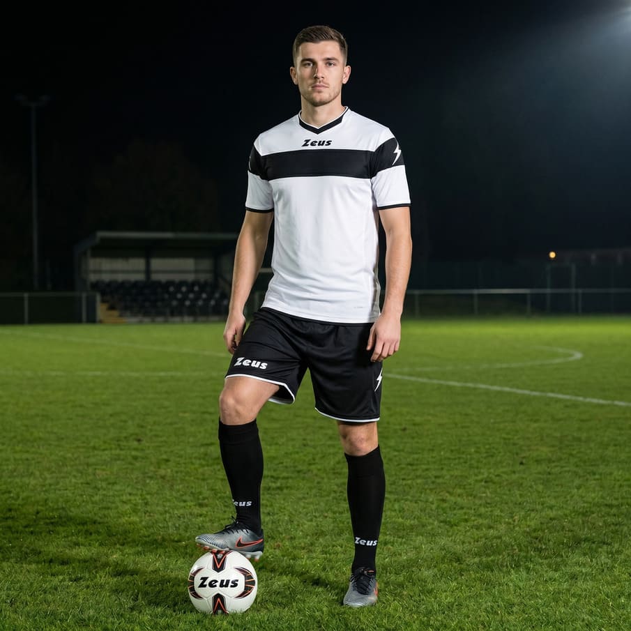 Zeus Kit Apollo Trikot-Set + Shorts 2-teilig bianco/nero