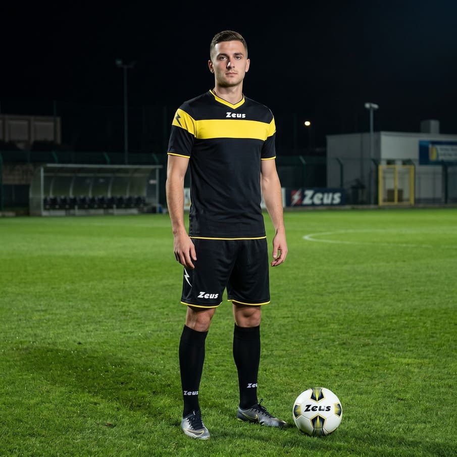Zeus Kit Apollo Trikot-Set + Shorts 2-teilig nero/giallo
