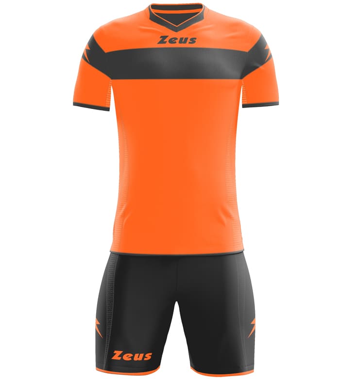 Zeus Kit Apollo Trikot-Set + Shorts 2-teilig arancio fluo/nero