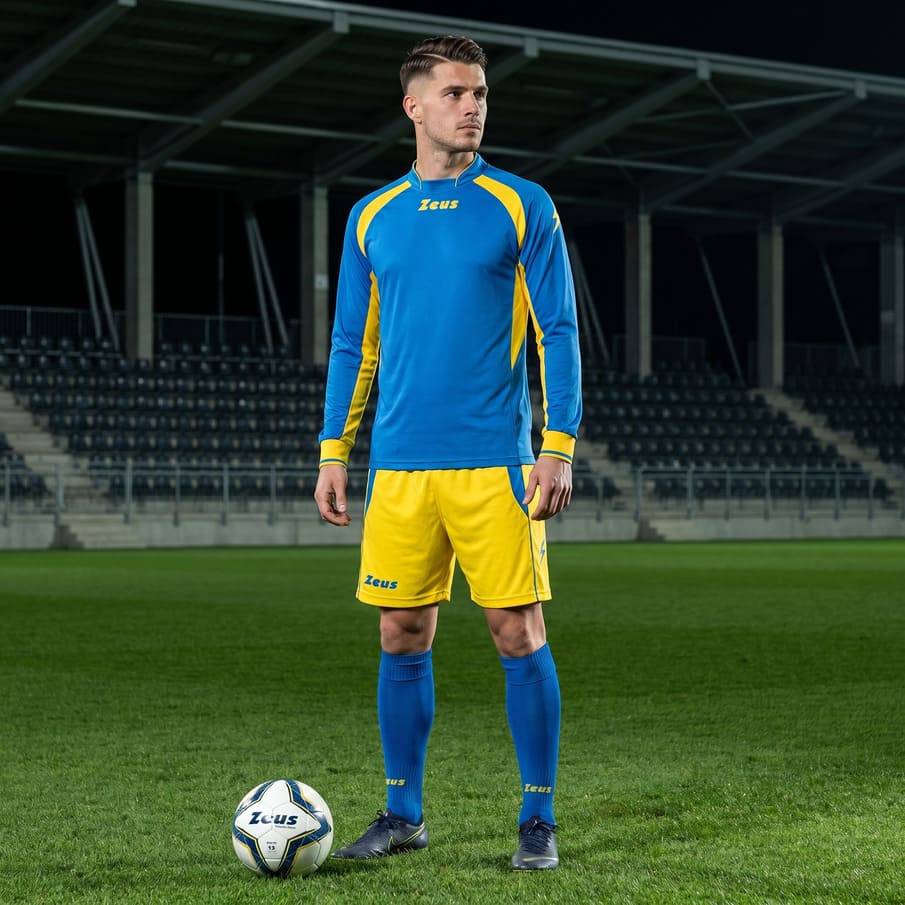 Zeus Kit Pippo Trikot-Set + Shorts 2-teilig royal/giallo