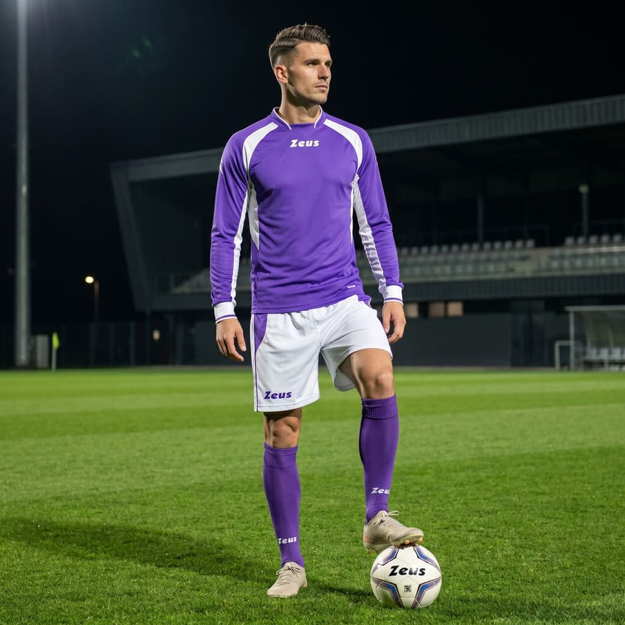 Zeus Kit Pippo Trikot-Set + Shorts 2-teilig viola/bianco