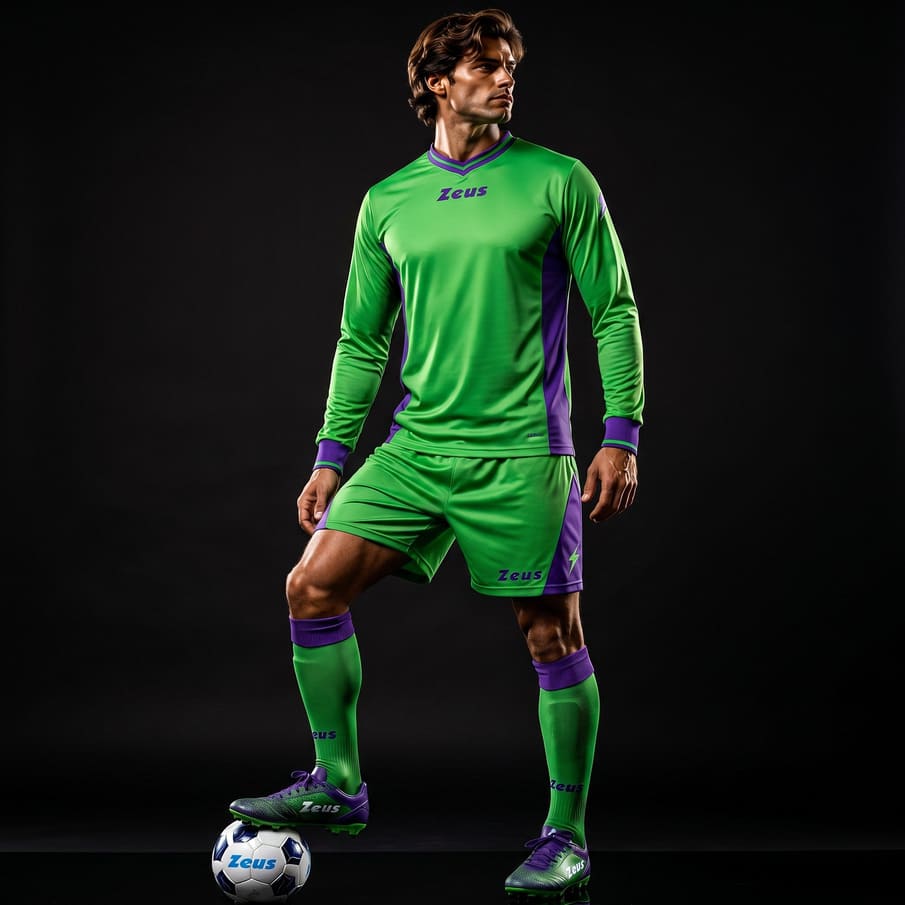 Zeus Kit Dedalo Trikot-Set 2-teilig verde/blu