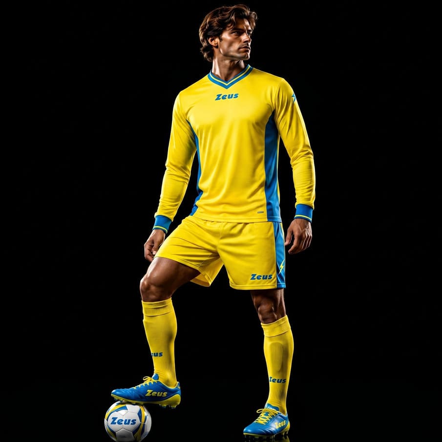 Zeus Kit Dedalo Trikot-Set 2-teilig giallo/royal