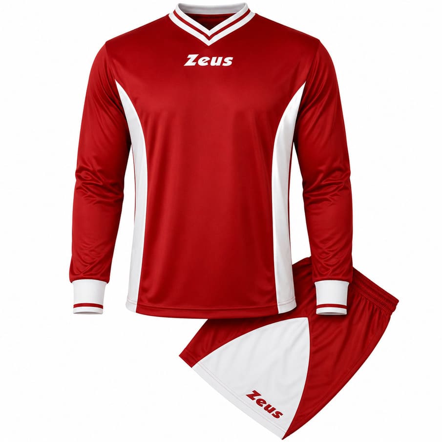 Zeus Kit Dedalo Trikot-Set 2-teilig granata/bianco