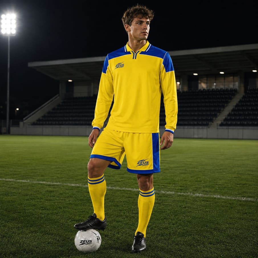 Zeus Kit Hermes Trikot-Set 2-teilig giallo/royal/bianco