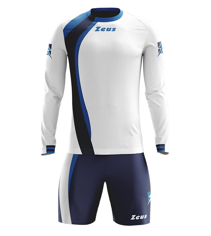 Zeus Kit Spagna Trikot-Set + Shorts 2-tlg. Ml bianco/blu