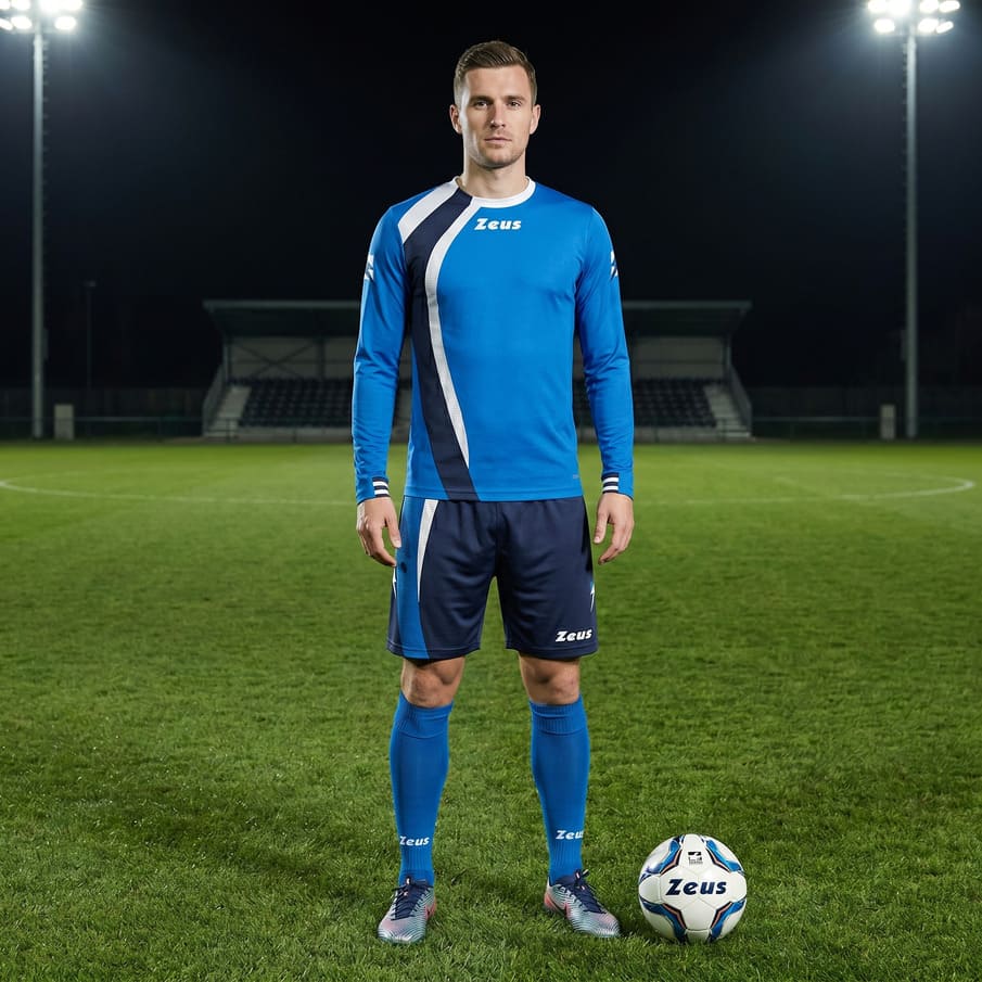 Zeus Kit Spagna Trikot-Set + Shorts 2-tlg. Ml royal blu