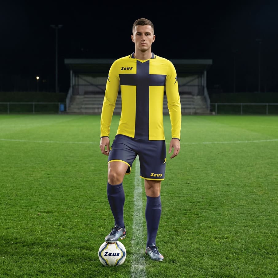 Zeus Kit Croce Herren Trikot-Set giallo/blu
