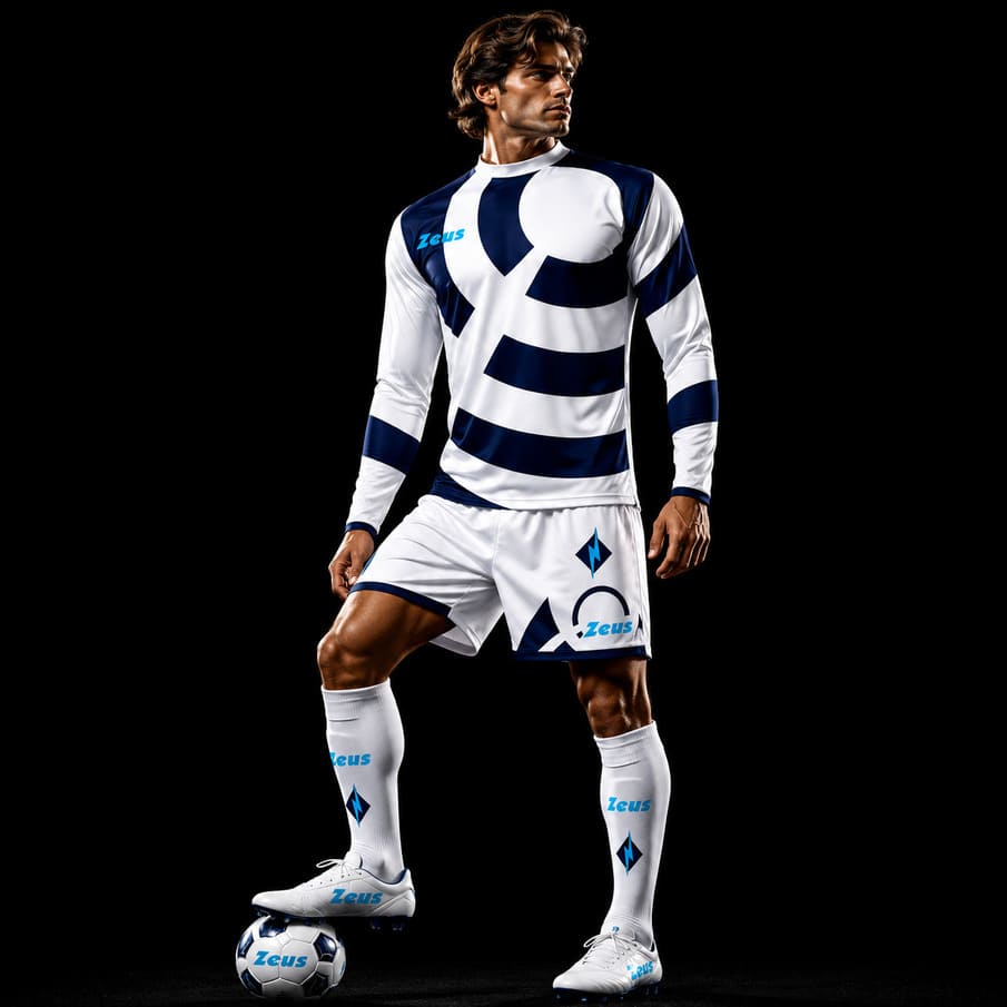 Zeus Kit Orbit Trikot-Set 2-teilig bianco/blu