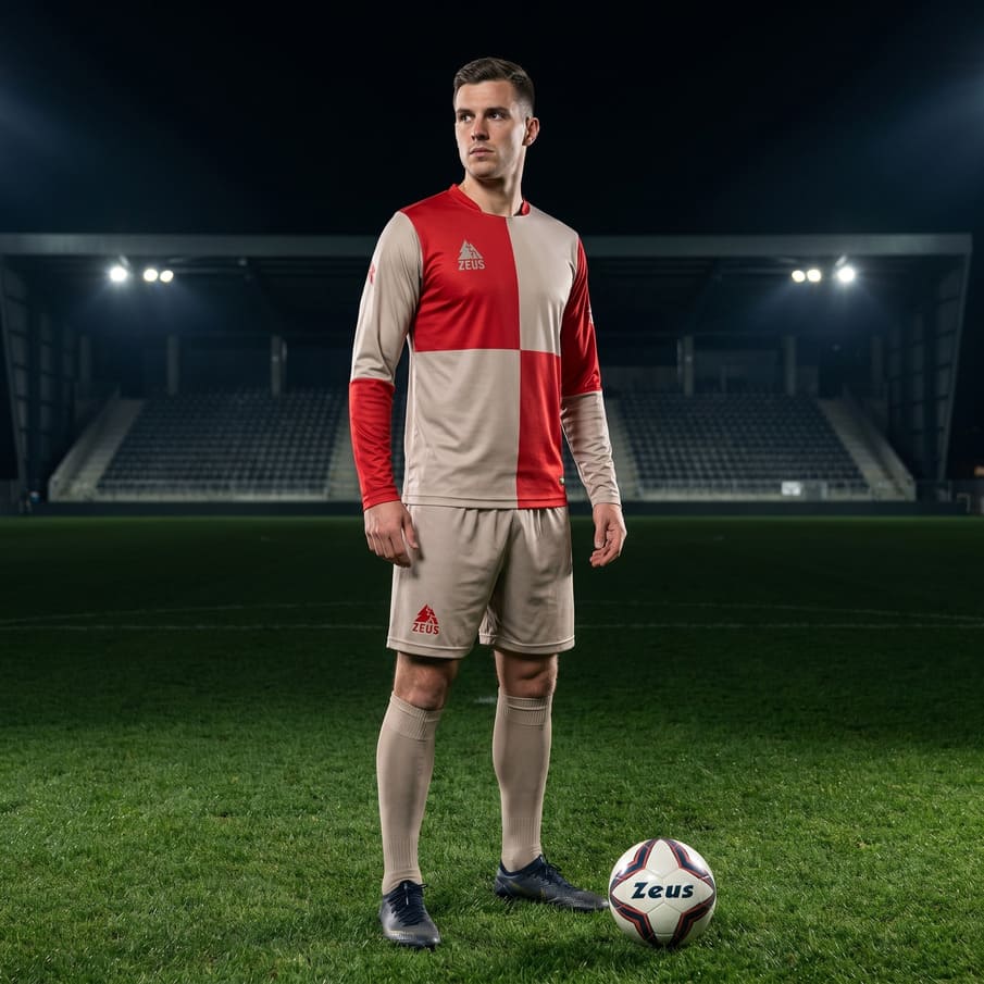 Zeus Kit Yaris Herren Trikot-Set 2-teilig grigio/rosso