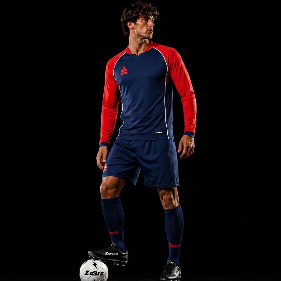 Zeus Kit Athos Herren Trikot-Set 2-tlg. blu/rosso
