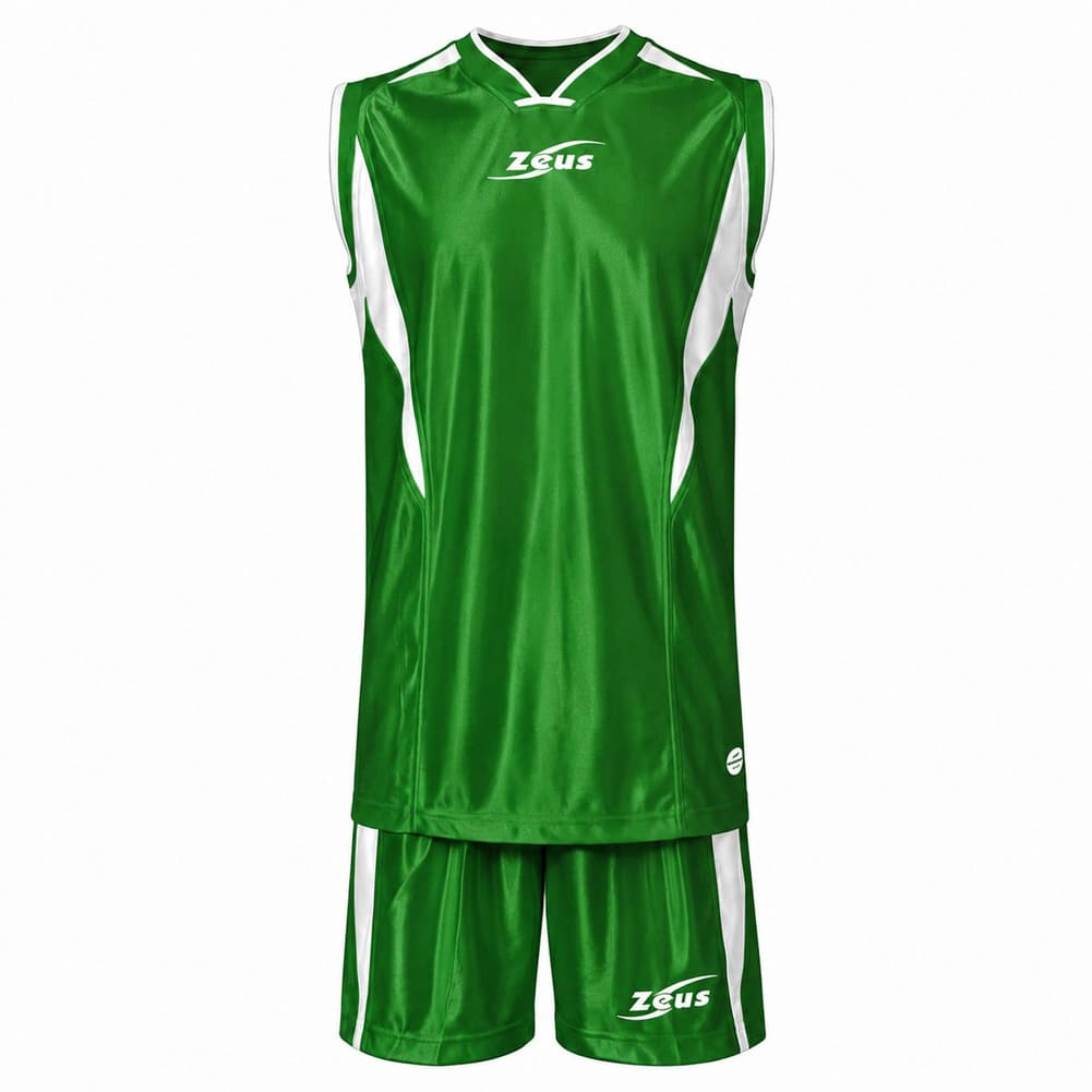 Zeus Kit Sante Basketball Trikot + Shorts verde/bianco