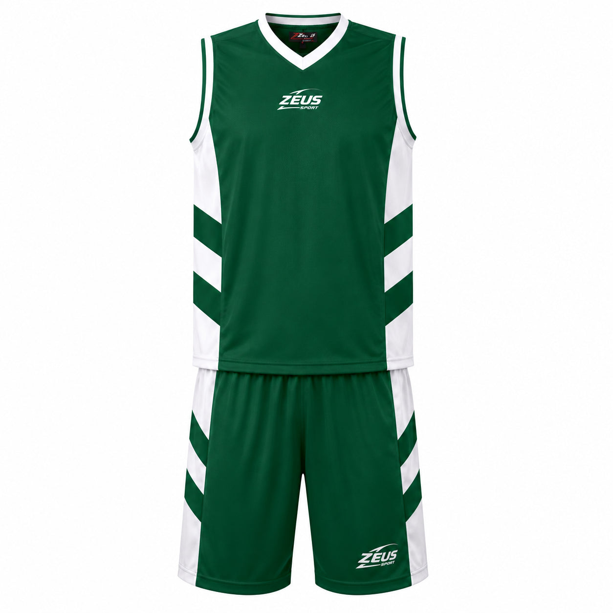 Zeus Kit Egizio Basketball Trikot Set green/white