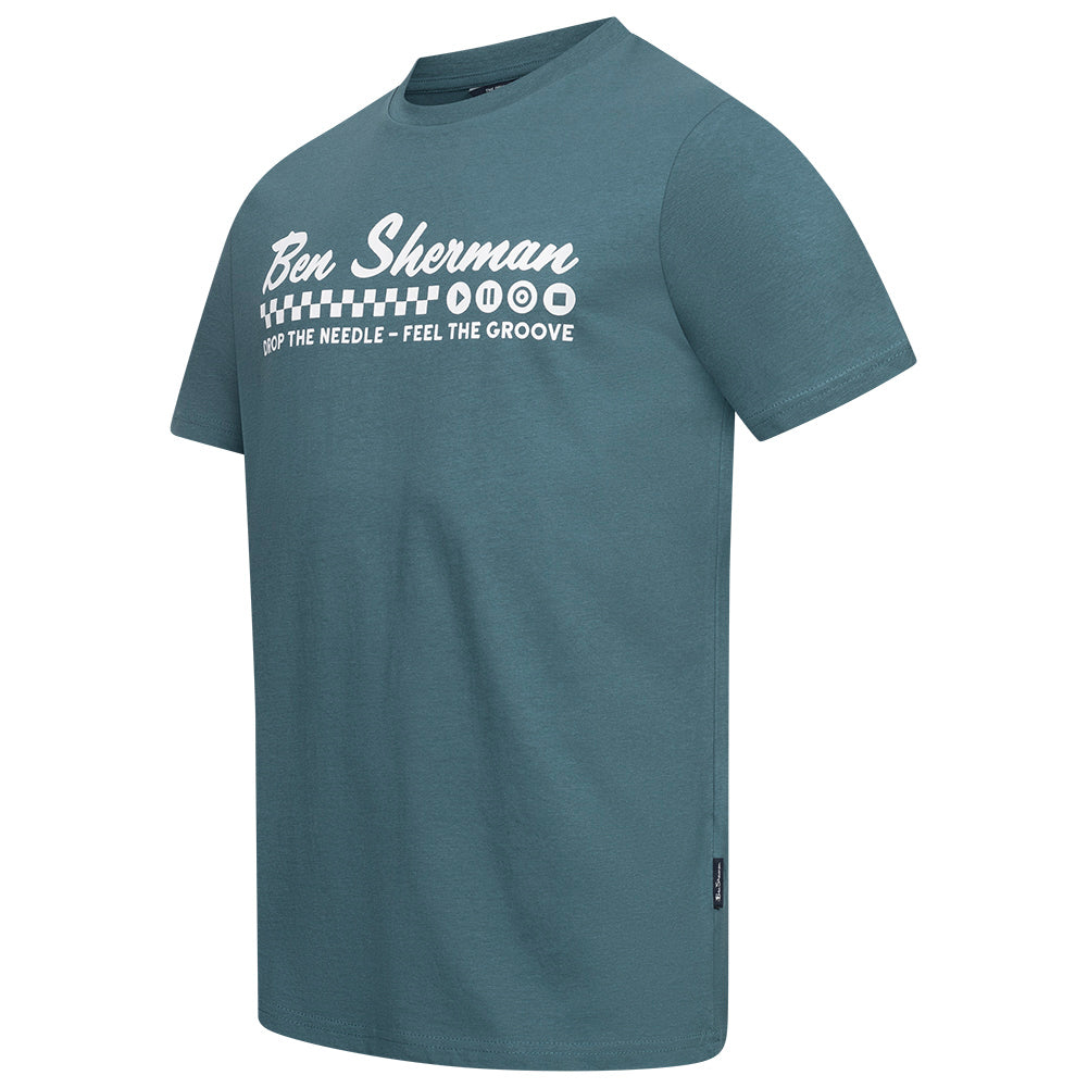 BEN SHERMAN Feel the Groove Herren T-Shirt 1012965-TEAL