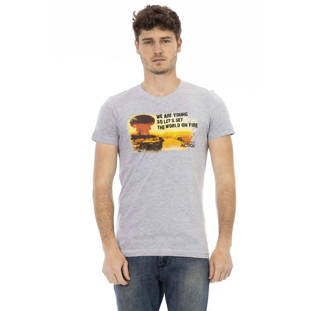 TRUSSARDI Action Herren Young Fire T-Shirt Grau 2AT02C013