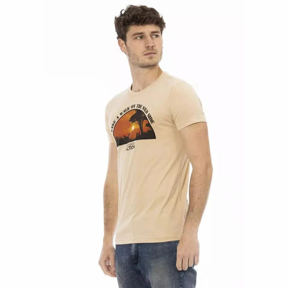 TRUSSARDI Action Herren Wild Side T-Shirt Sand 2AT03B004