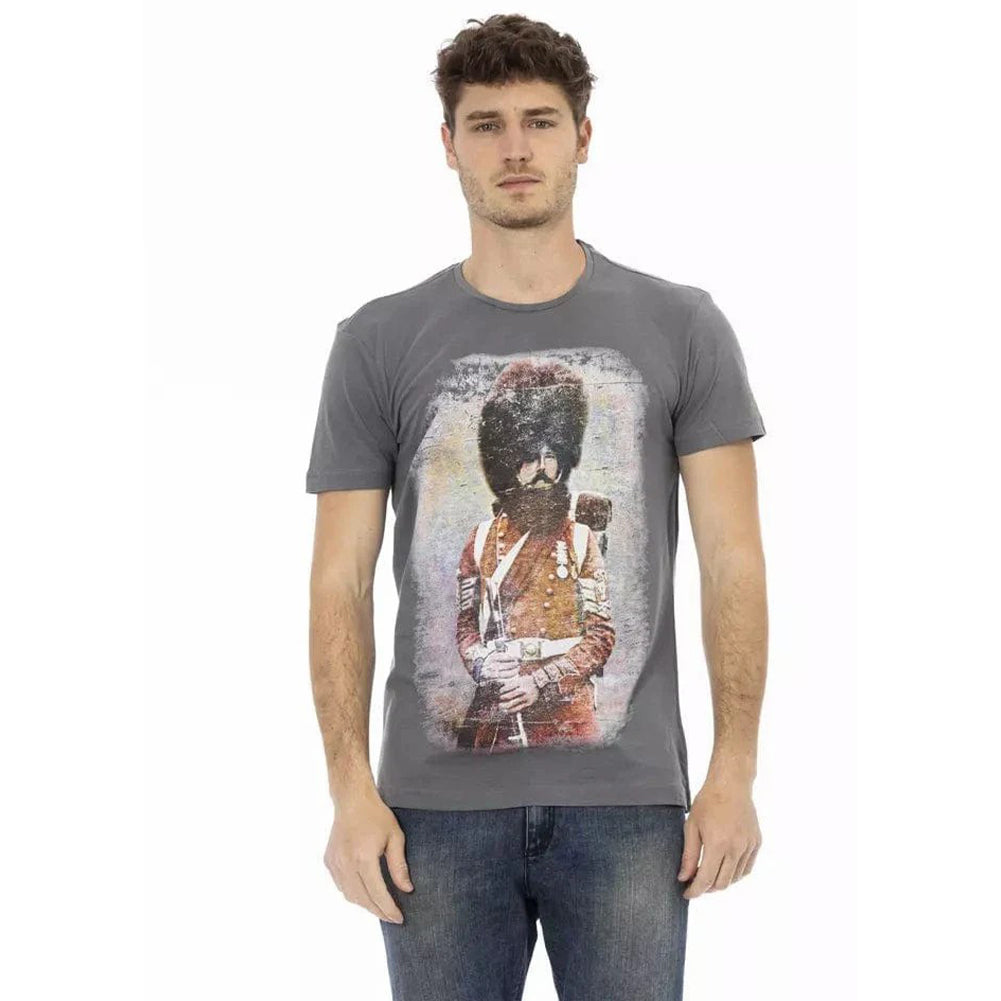 TRUSSARDI Action Herren Real Man T-Shirt Grau 2AT04004