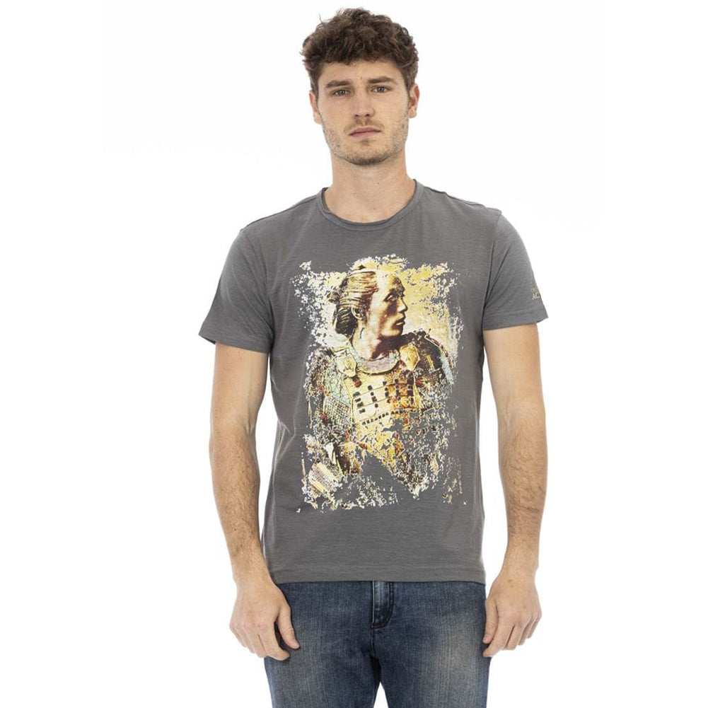 TRUSSARDI Action Herren Rundhals Conqueror T-Shirt Grau 2AT08F002