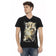 TRUSSARDI Action Herren Conqueror V-Ausschnitt T-Shirt Schwarz 2AT108003 – S