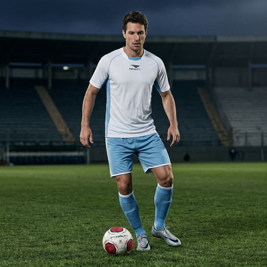 PENALTY Nazionale Herren Trikot-Set 2-teilig White/Ice Blue 3.085.111.570