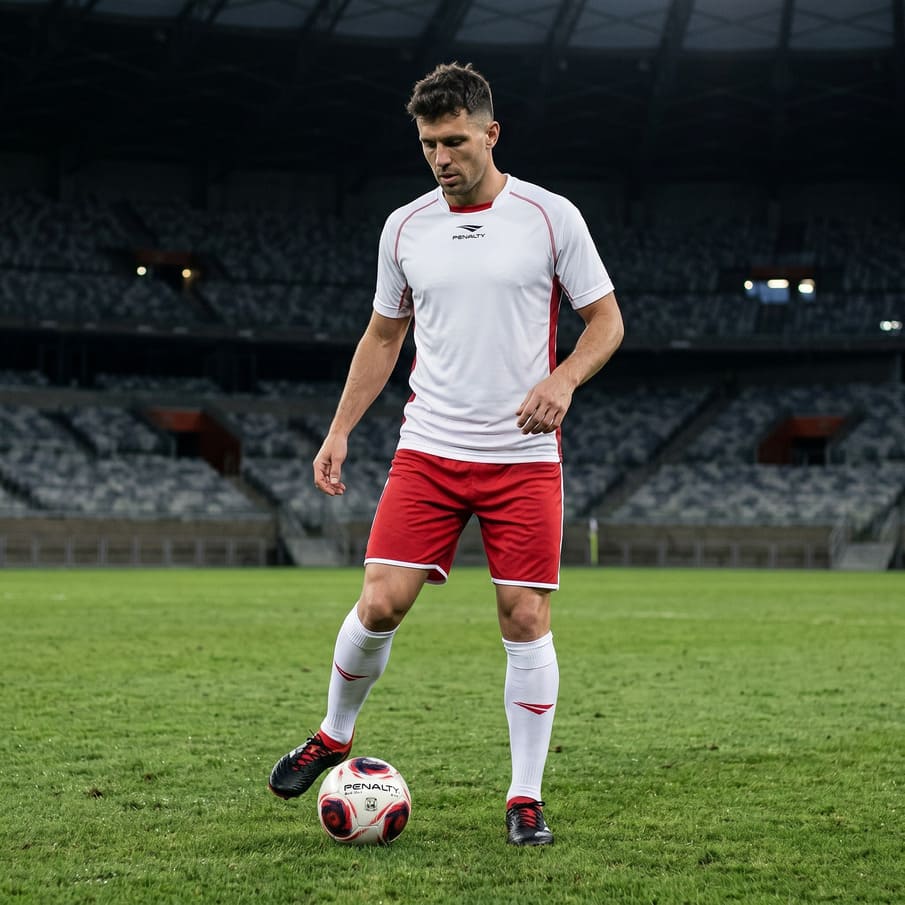PENALTY Nazionale Herren Trikot-Set 2-teilig White/Red 3.085.111.600
