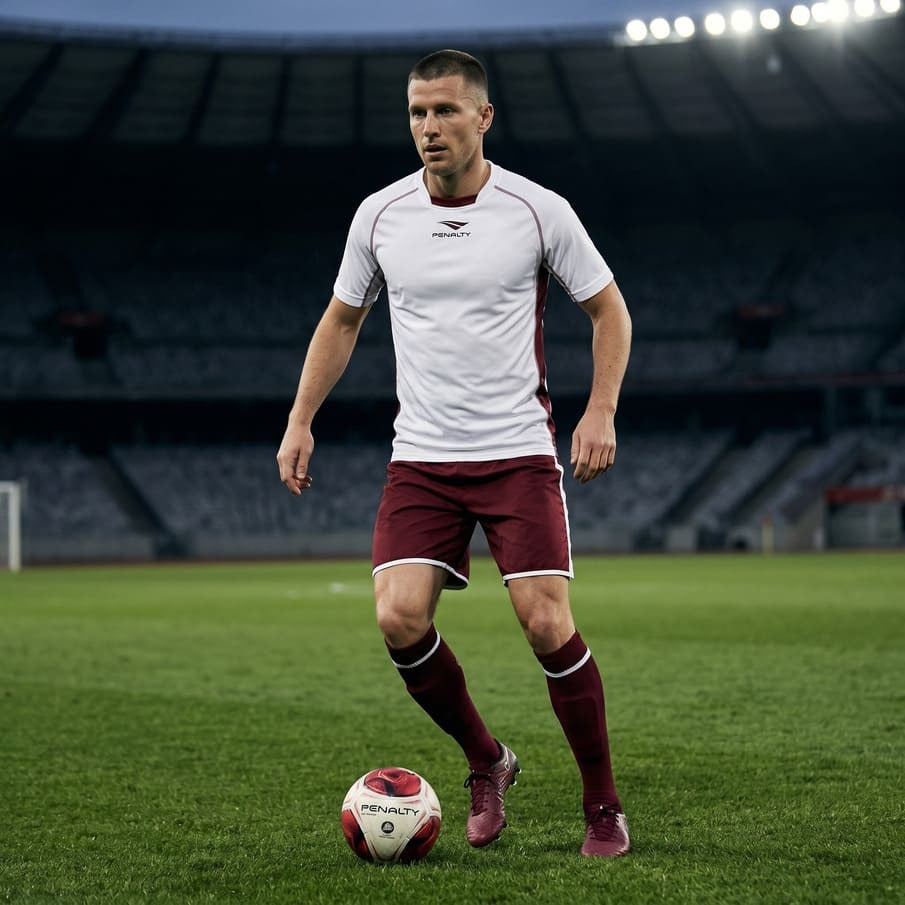 PENALTY Nazionale Herren Trikot-Set 2-teilig White/Dark Red 3.085.111.695