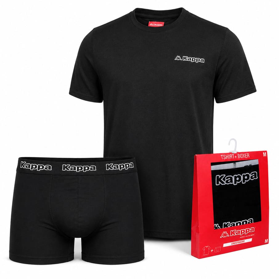 Kappa Herren Bundle: Boxershorts + T-Shirt 371D1PW