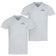 Sergio Tacchini Herren Unterhemden V-Ausschnitt 2er-Pack grau 39493336 – S